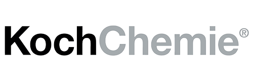 Koch-Chemie-logoen med «Koch» i svart og «Chemie» i grått på hvit bakgrunn.