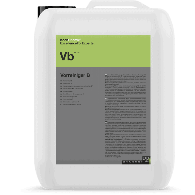 Koch-Chemie Vorreiniger B - Alkalisk forvask - 5 liter