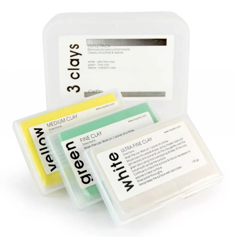 CARPRO Clay Kit 3 stk - Medium, Fine, Ultrafine