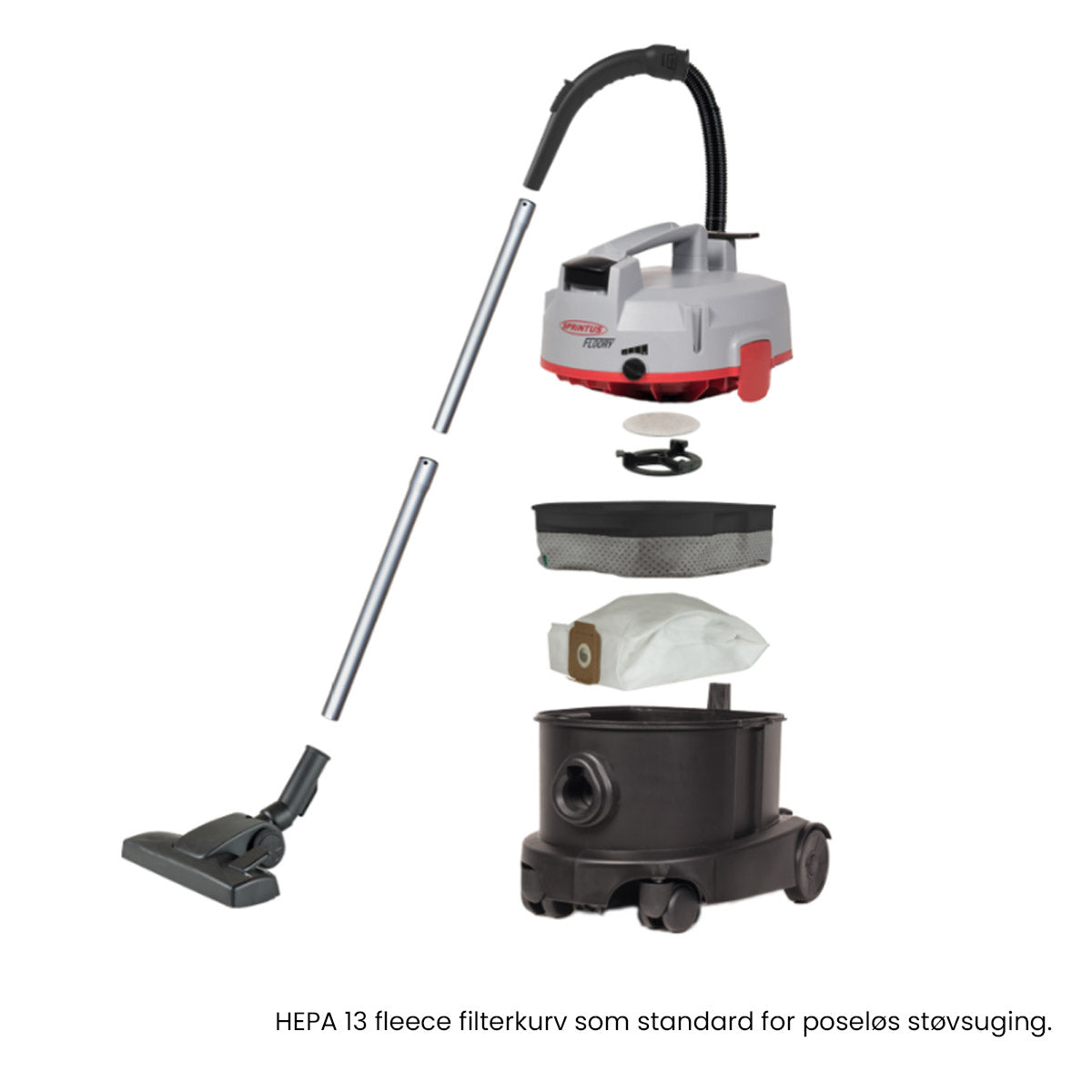 SPRINTUS Floory – Kraftig og stillegående støvsuger