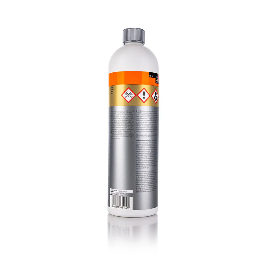 Koch Chemie ProtectorWax 1 l-flaske med fareetiketter og strekkode, avbildet på hvit bakgrunn.
