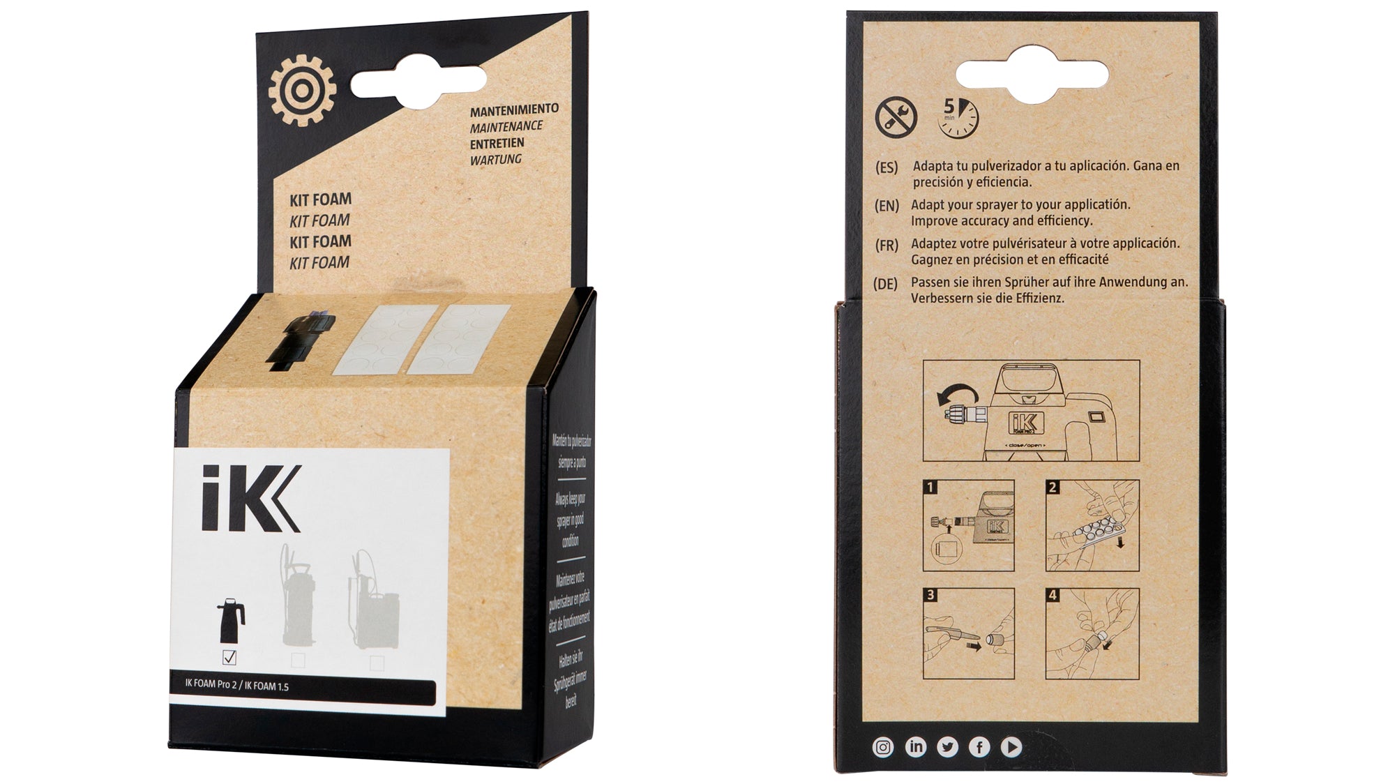 IK Foam 1.5 / Pro 2 Vedlikeholdssett