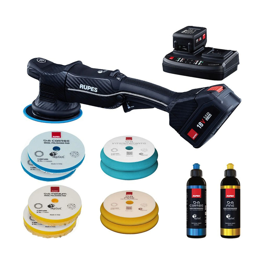 Rupes Bigfoot iBrid HLR15 18,0V – Oscillerende / DA poleringsmaskin Basic Kit